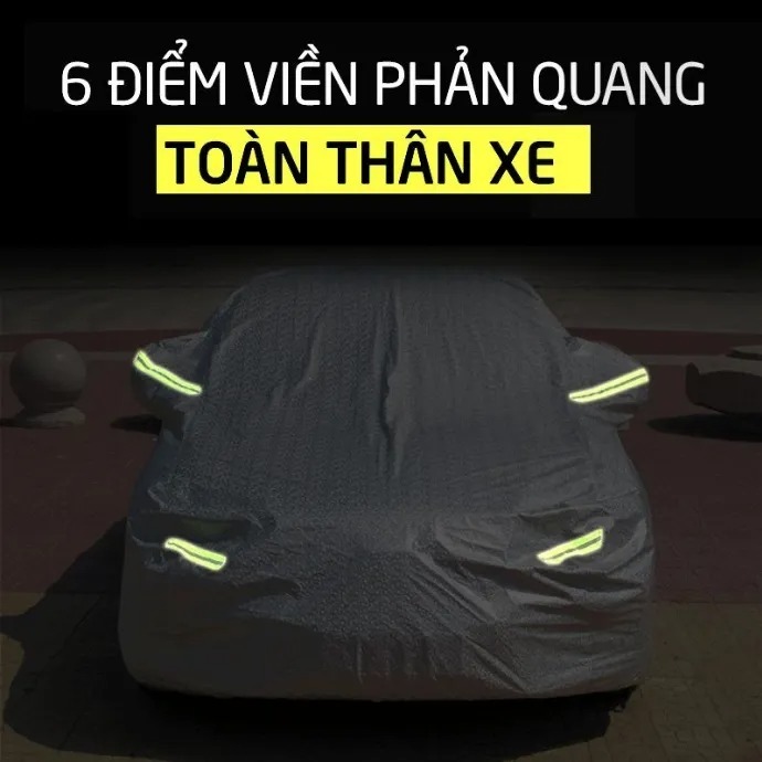 Bạt Phủ Xe Ô Tô Cao Cấp 3 Lớp KAW Cho Xe 4 Chỗ Đến 7 Chỗ, Chống Nóng, Chống Nước