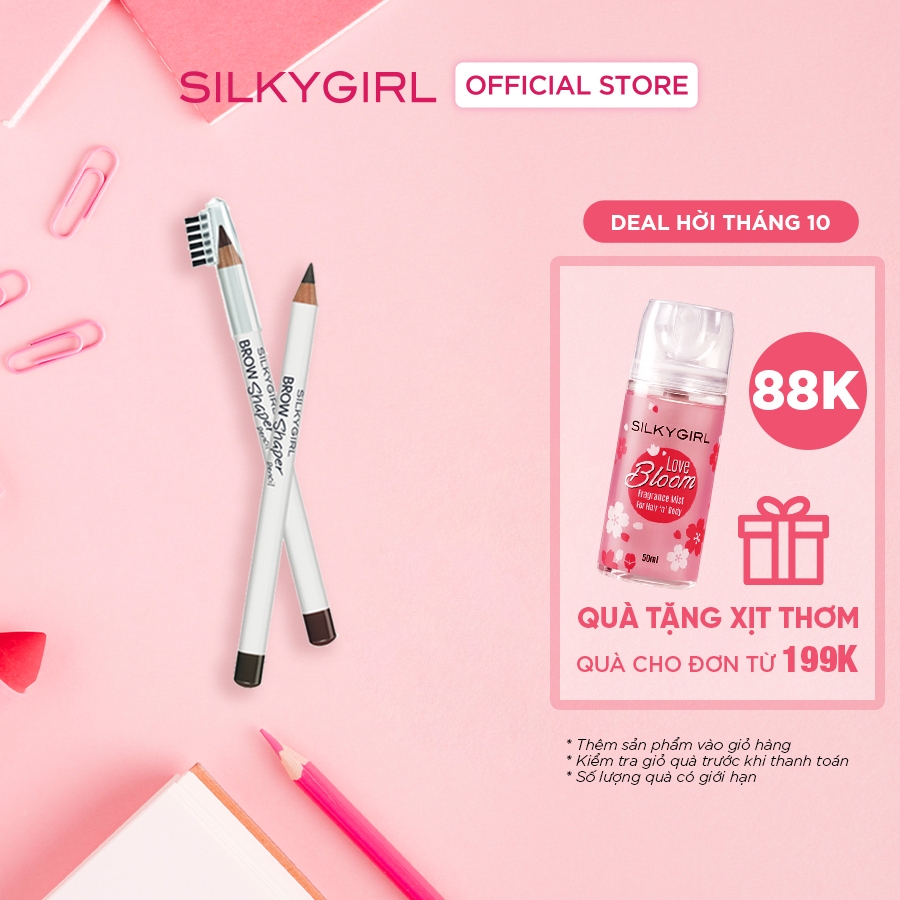 Chì Mày Kèm Chổi Silkygirl Brow Shaper Pencil 1.14g