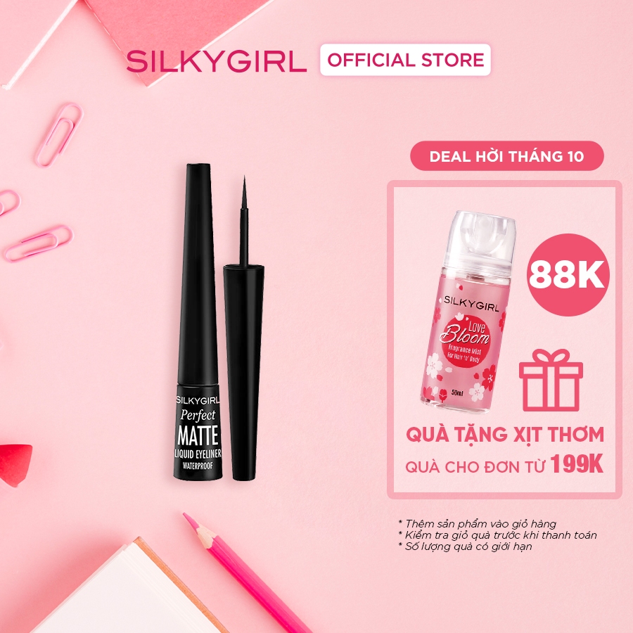 Kẻ Mắt Nước Lì Silkygirl Perfect Matte 2.5ml