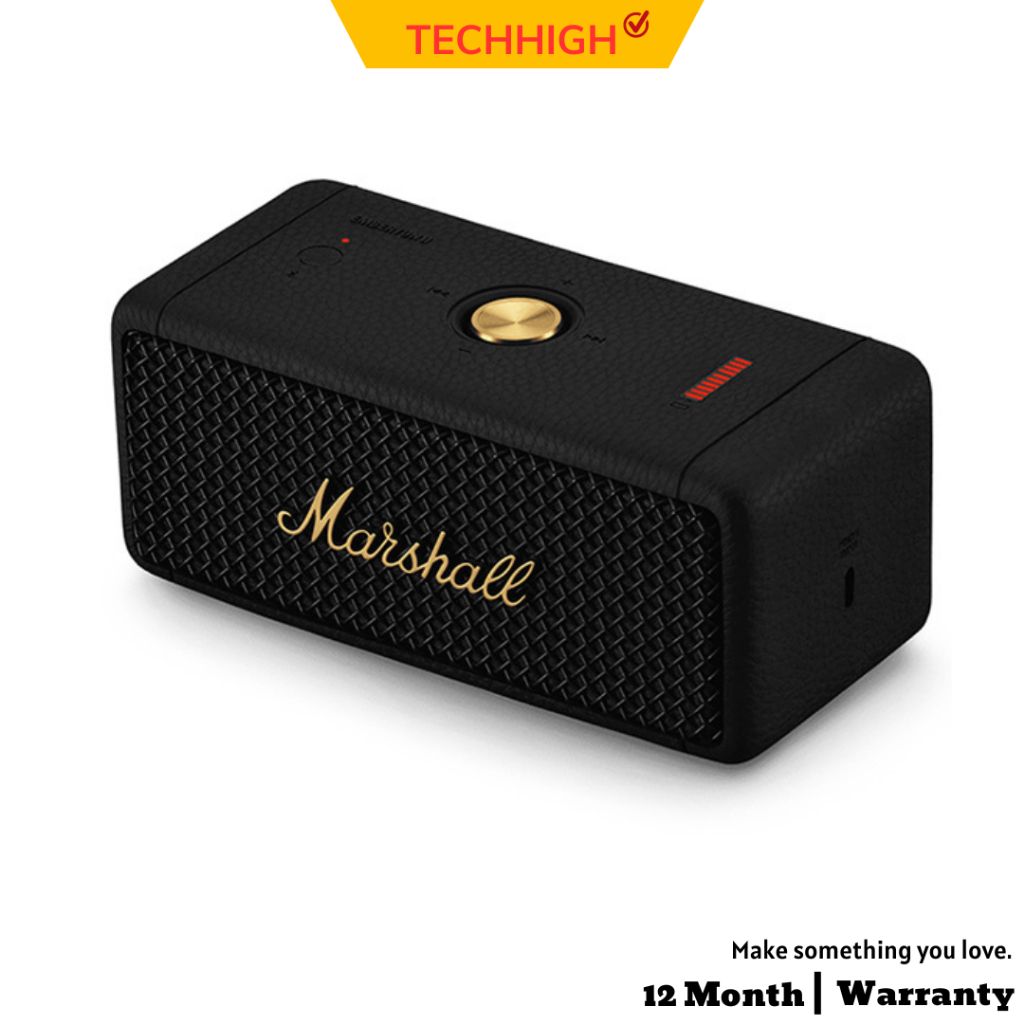 Loa Marshall Emberton M2 Công Suất 20W Cao Cấp  Loa Bluetooth Emberton 2 Âm Thanh Vòm Cực Chất Pin Trâu TECHHIGH