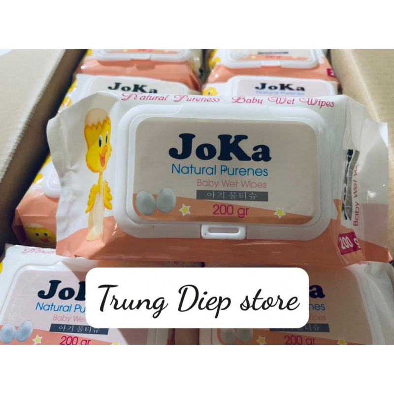 Khăn ướt cao cấp không mùi Dona/Joka nặng 750g