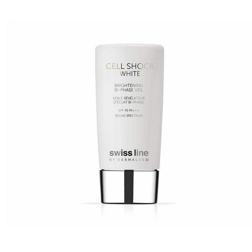 Nhũ tương chống nắng trắng da Swissline CSW Brightening Bi-Phase Veil SPF PA 45+++ 45ml