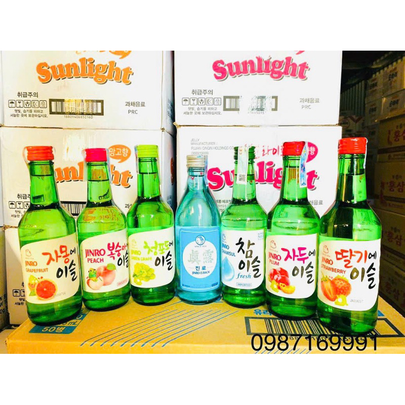 Soju Jinro nhập khẩu Hàn Quốc