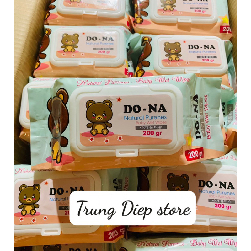 Khăn ướt cao cấp không mùi Dona/Joka nặng 750g