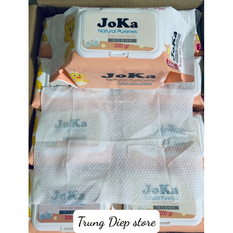Khăn ướt cao cấp không mùi Dona/Joka nặng 750g