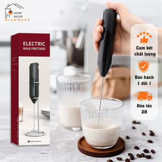 Máy đánh trứng, máy đánh cà phê tạo bọt cầm tay mini sử dụng pin, tiện lợi mang theo đi du lịch