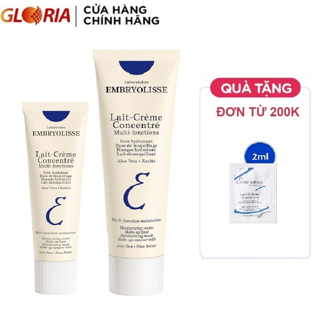 Kem Dưỡng Ẩm Phục Hồi Da Embryolisse Lait Creme Concentre 30ml và 75ml