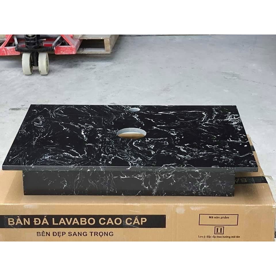 Kệ để Lavabo đặt bàn bằng đá kích thước 60x40x15cm Màu đen trắng kem Life Home Bảo hành 2 năm