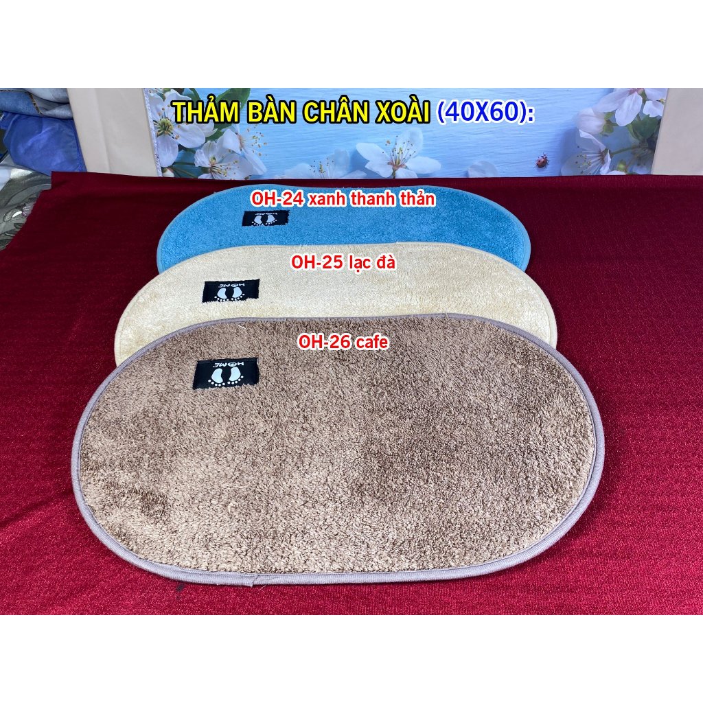 THẢM BÀN CHÂN XOÀI (40X60)