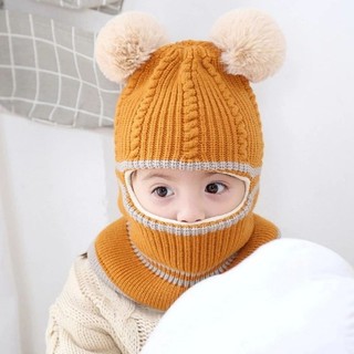 Mũ len ninja trùm kín đầu kín cổ lót nỉ ấm áp cho bé trai bé gái mùa đông - mu len lot ni cho bé