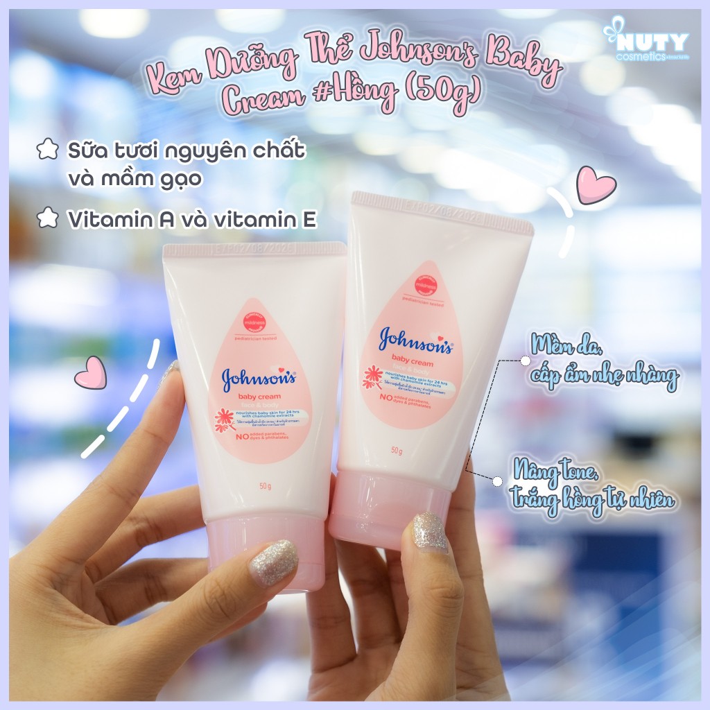 Kem Dưỡng Thể Cấp Ẩm Johnson's Baby Cream