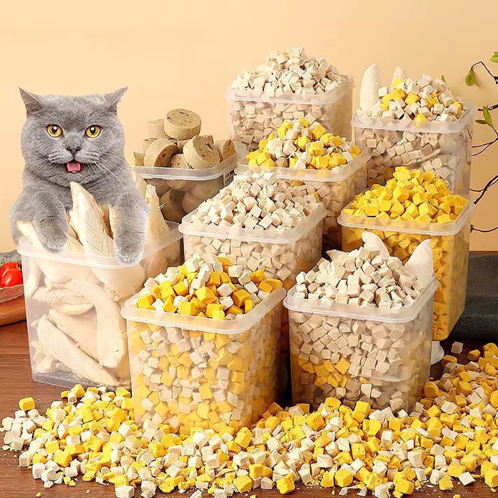 Thức ăn gà viên sấy đông khô cho chó mèo nhiều dinh dưỡng hàng loại 1