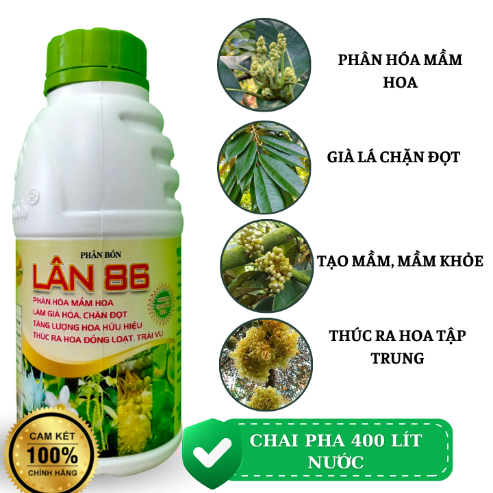 SIÊU LÂN 86  Tạo Mầm Hoa, Chặn Đọt, Ra Hoa Đồng Loạt - 500ml