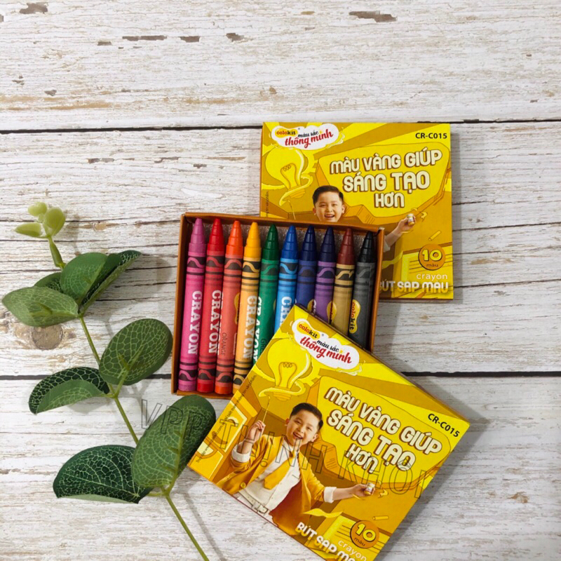 Bút sáp màu Thiên Long - hộp 10 màu Colokit