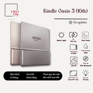 Máy đọc sách Kindle Oasis 3 used/new - Chính hãng - Bảo hành 9-13 tháng