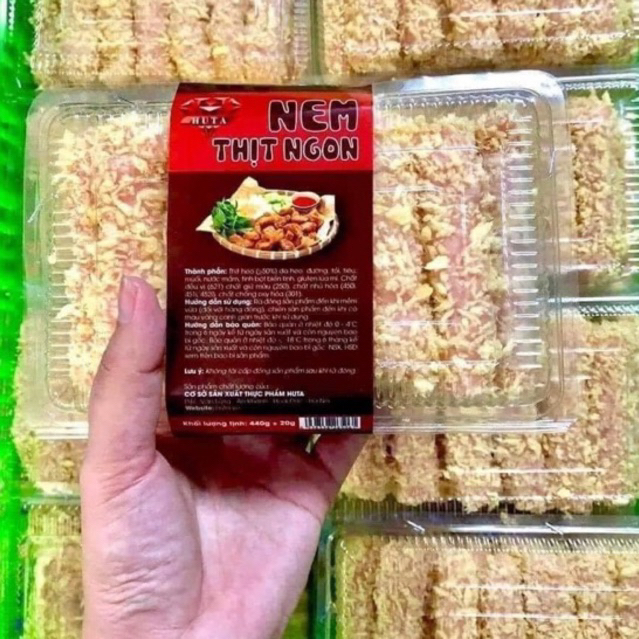 Nem Chua Rán Hà Nội Hộp 20 Cây (Ship Đà Nẵng )
