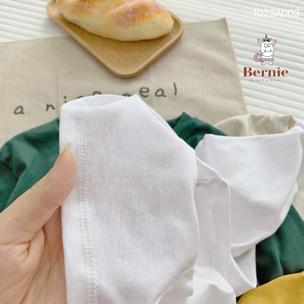 Áo thu đông bé trai bé gái túi ngực Bernie - Áo dài tay bé trai bé gái cho bé từ 9-23kg - 1023A003