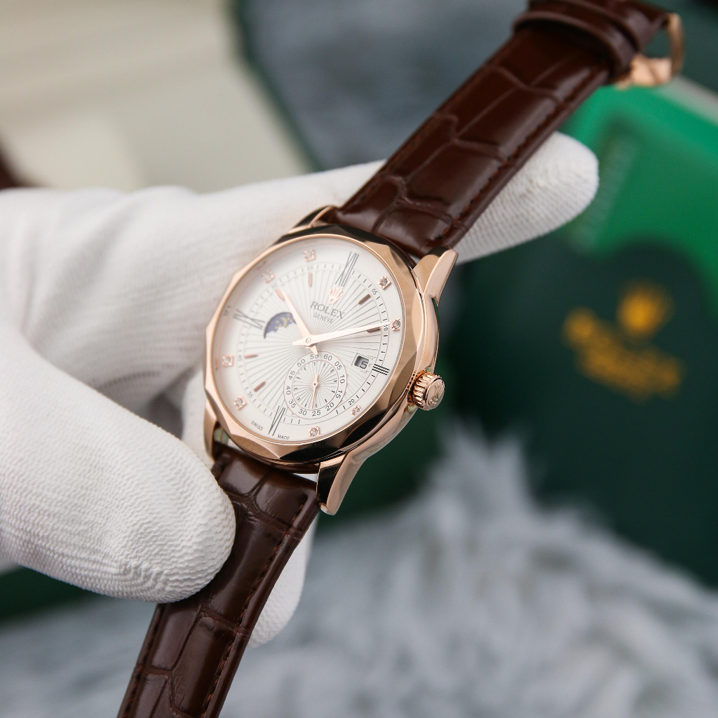 Đồng Hồ Cơ Nam RL 039 Lộ Cơ 2 Mặt, Chạy Full Máy Full Kim - Lịch MoonNight - Chống Nước Chống Xước - Bảo Hành 24 Tháng