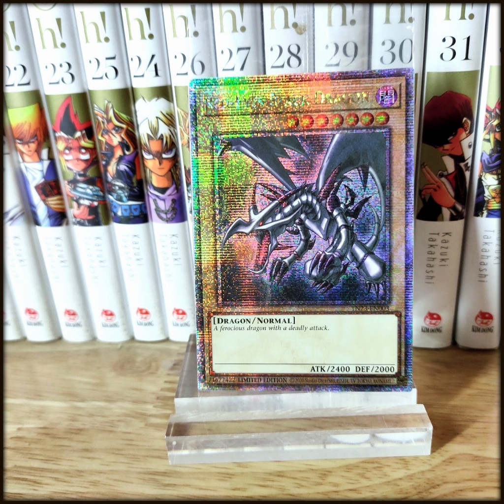 Thẻ bài Yugioh Chính Hãng Red-Eyes Black Dragon– 25th Secret Rare