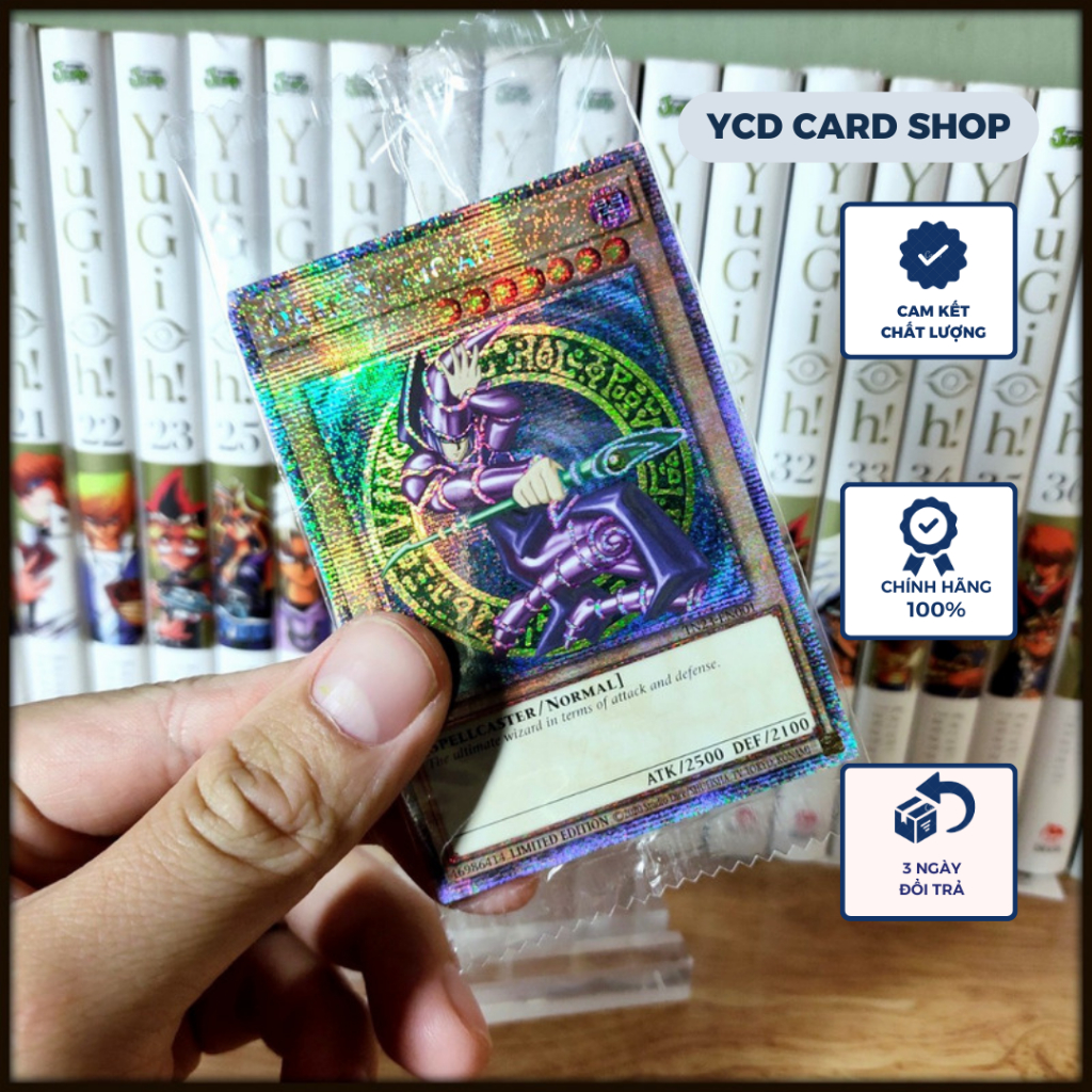 Thẻ bài Yugioh Chính Hãng Dark Magician– 25th Secret Rare