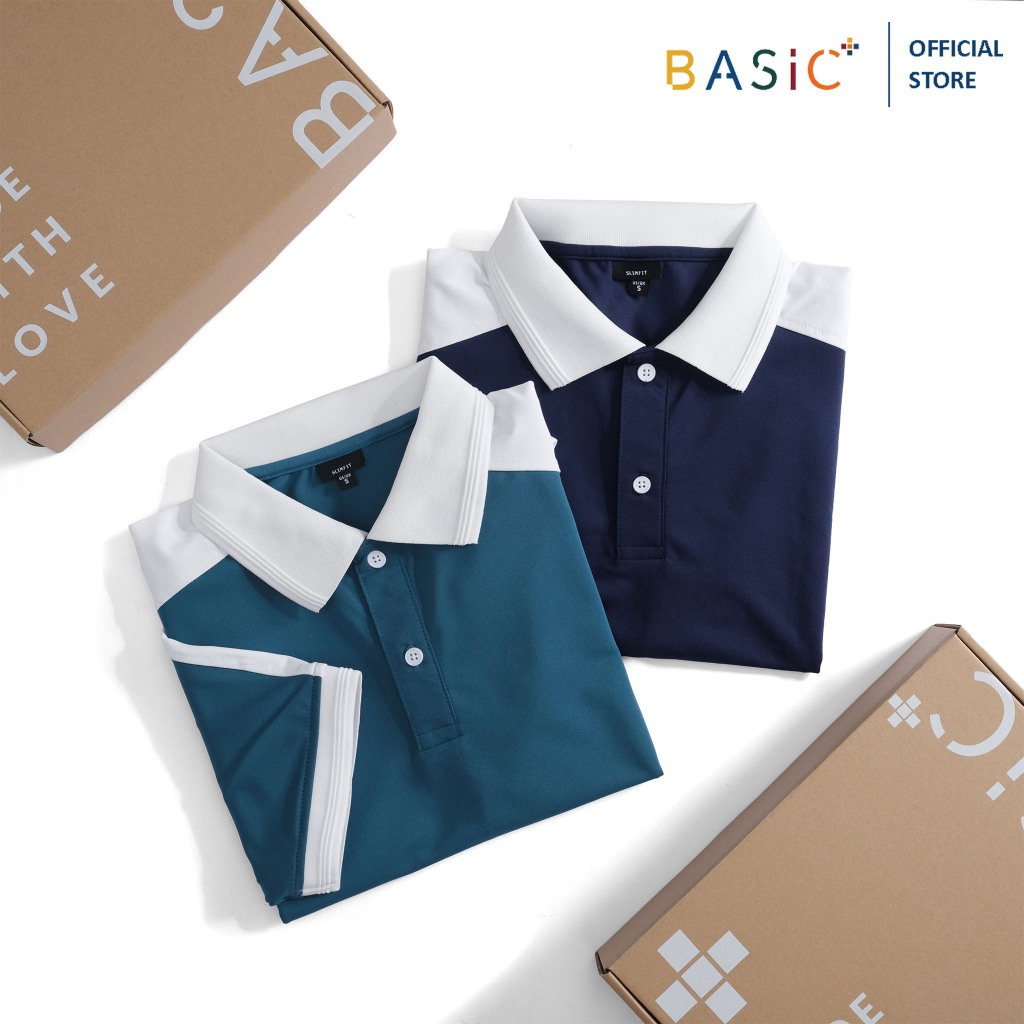 Áo POLO BASICPLUS vải POLY Cao Cấp Siêu thông thoáng, thấm hút tốt và sang trọng A02-220