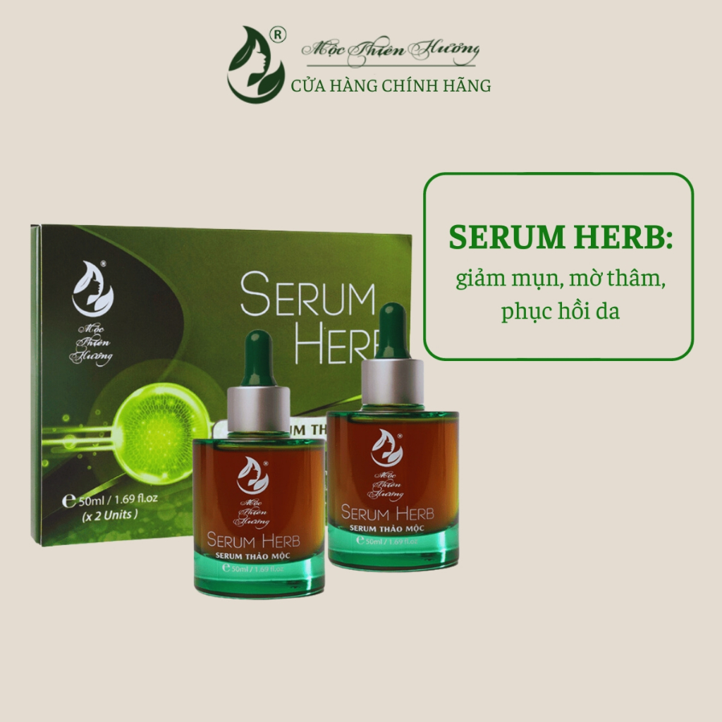 Serum Hết Mụn, Mờ Thâm, Tái Tạo Da Ngừa Mụn Tái Phát | Serum Thảo Mộc 100ml Mộc Thiên Hương