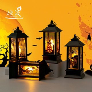 Đèn bão nhỏ trang trí Halloween sẵn pin (có clip, hàng sẵn, có hỏa tốc)