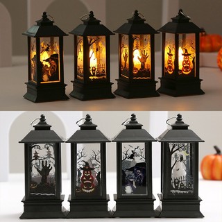 Đèn bão nhỏ trang trí Halloween sẵn pin (có clip, hàng sẵn, có hỏa tốc)