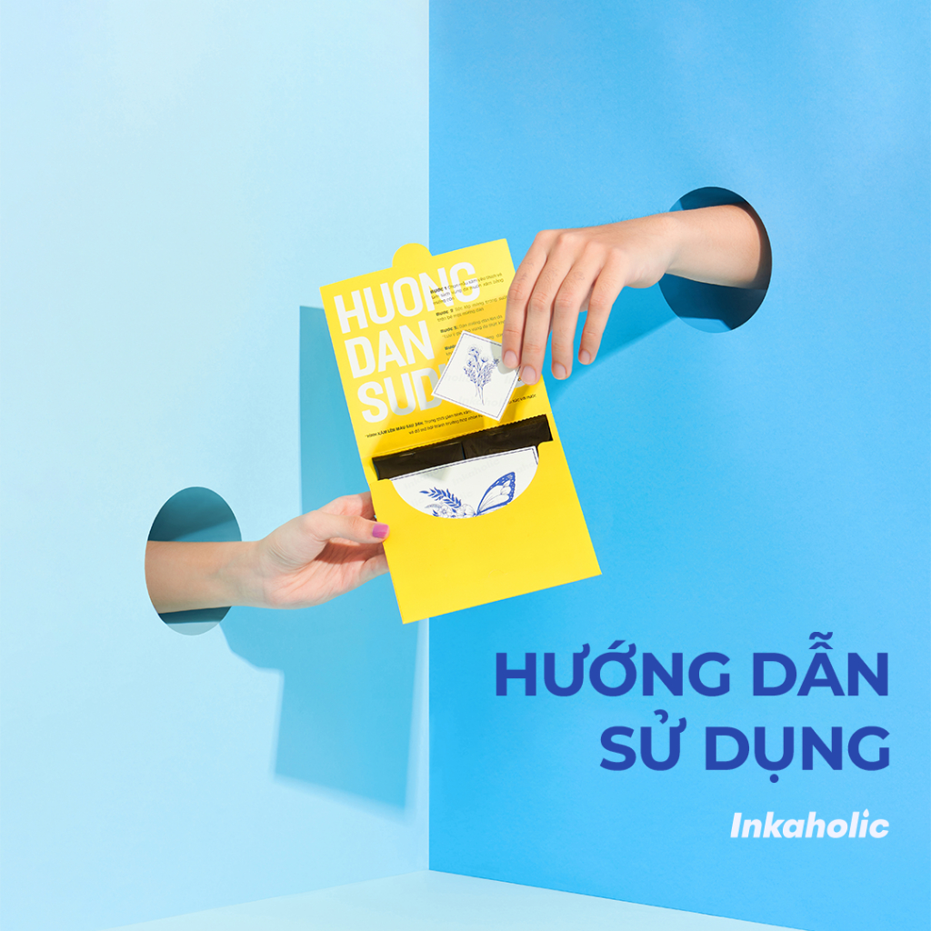 Hình xăm dán tạm thời Inkaholic bản to, Y HỆT xăm thật trong 15 ngày, 100% tự nhiên và chống nước