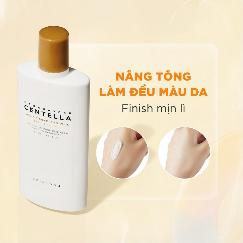 Kem Chống Nắng Làm Dịu Da Skin1004 Madagascar Centella Air-Fit Suncream Plus SPF50+ PA++++ 50ml