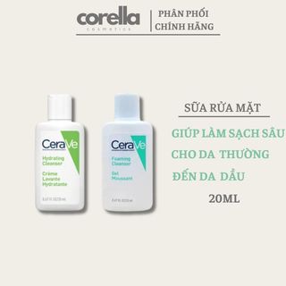 Sữa Rửa Mặt Giúp Dưỡng Ẩm Và Làm Sạch Hydrating Cleanser/Foaming Cleanser 20Ml