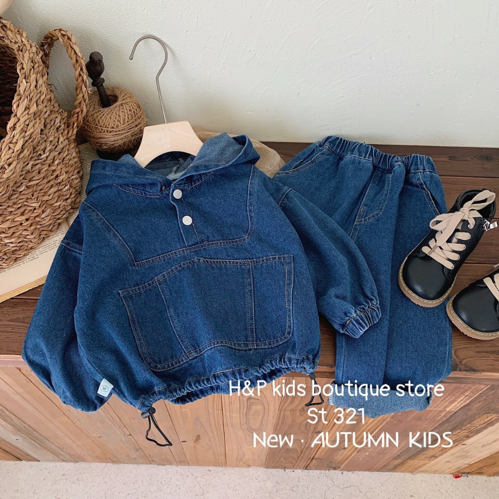 SALE 97105_Bộ bò 10-35kg chất Jean mềm (ảnh thật)_thoitrangbeyeu J&B kids