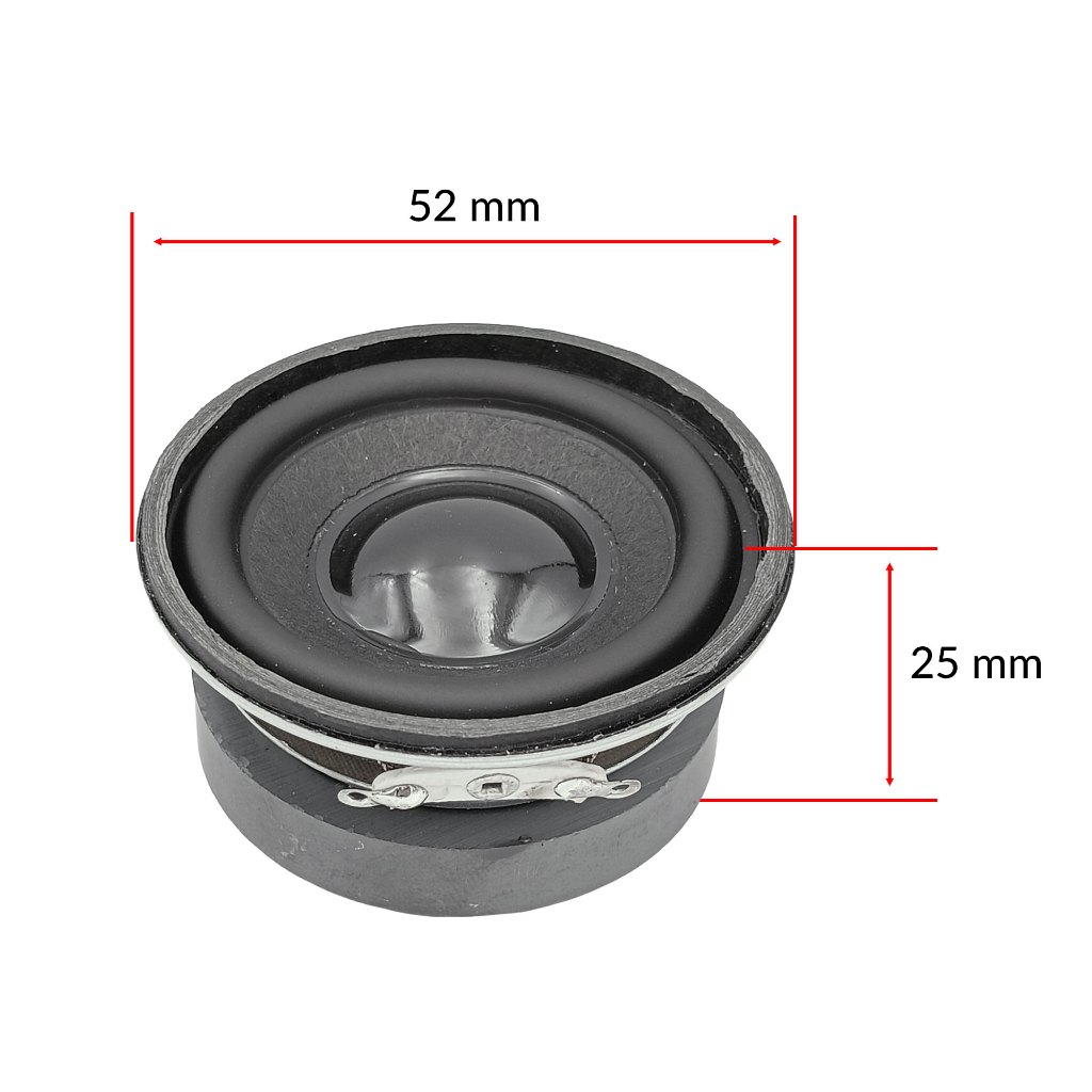 Loa toàn dải 3W 4Ohm đường kính 52mm âm thiên mid bass loa mini màng giấy