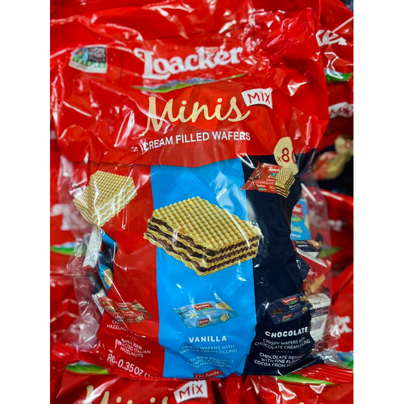Bánh Xốp LOACKER Minis Mix 3 Vị gói 800gr x 80