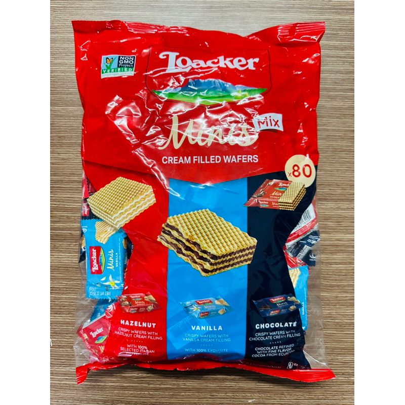 Bánh Xốp LOACKER Minis Mix 3 Vị gói 800gr x 80