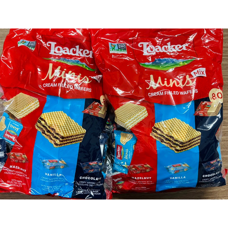 Bánh Xốp LOACKER Minis Mix 3 Vị gói 800gr x 80