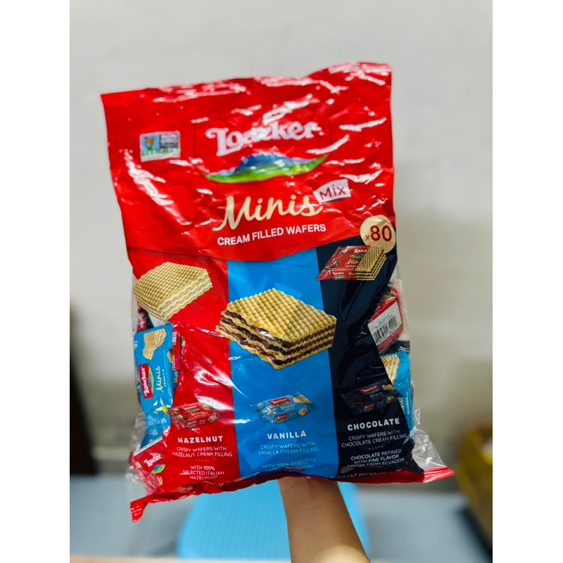 Bánh Xốp LOACKER Minis Mix 3 Vị gói 800gr x 80