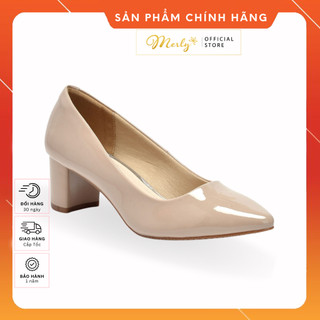 Giày cao gót mũi nhọn 5cm merly 1069 có 7 màu bóng và mờ, giày bít mũi nữ đế vuông, giày công sở nữ êm chân