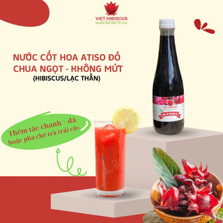 Nước cốt atiso đỏ chai 500ml pha nước uống cực dễ