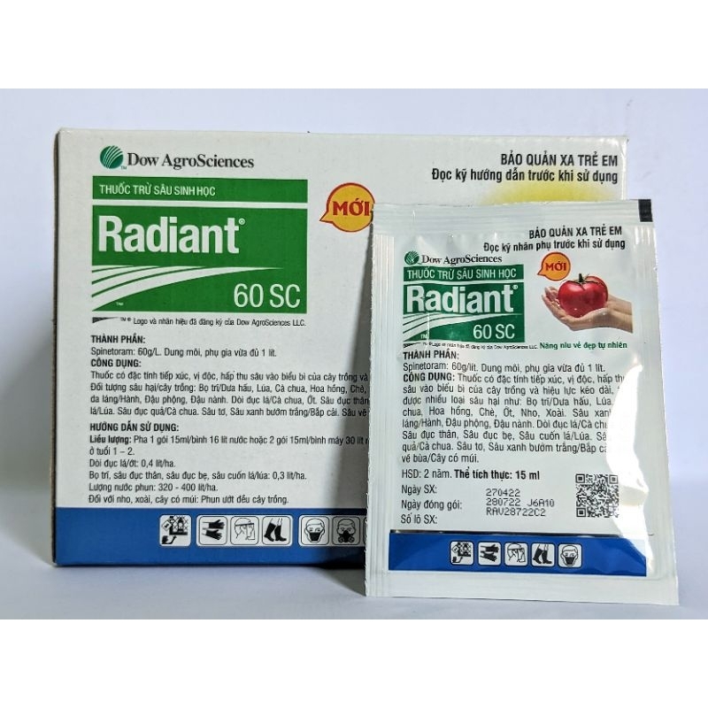 A10 Thuốc Radiant 60SC  chuyên trừ sâu, bọ