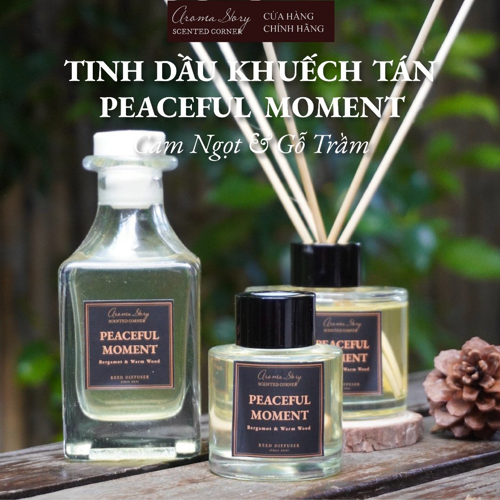 Tinh Dầu Khuếch Tán Thơm Phòng Green Hill - Aroma Story Dạng Cắm Que Phiên Bản Đặc Biệt Size 50ml/100ml/150ml