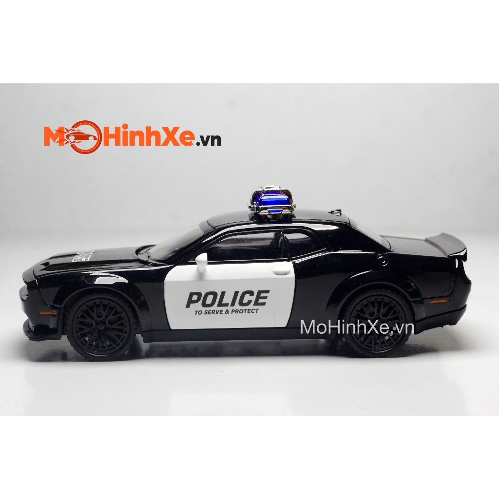 MÔ HÌNH XE DODGE CHALLENGER SRT HELLCAT POLICE 1:32 DOUBLE HORSES