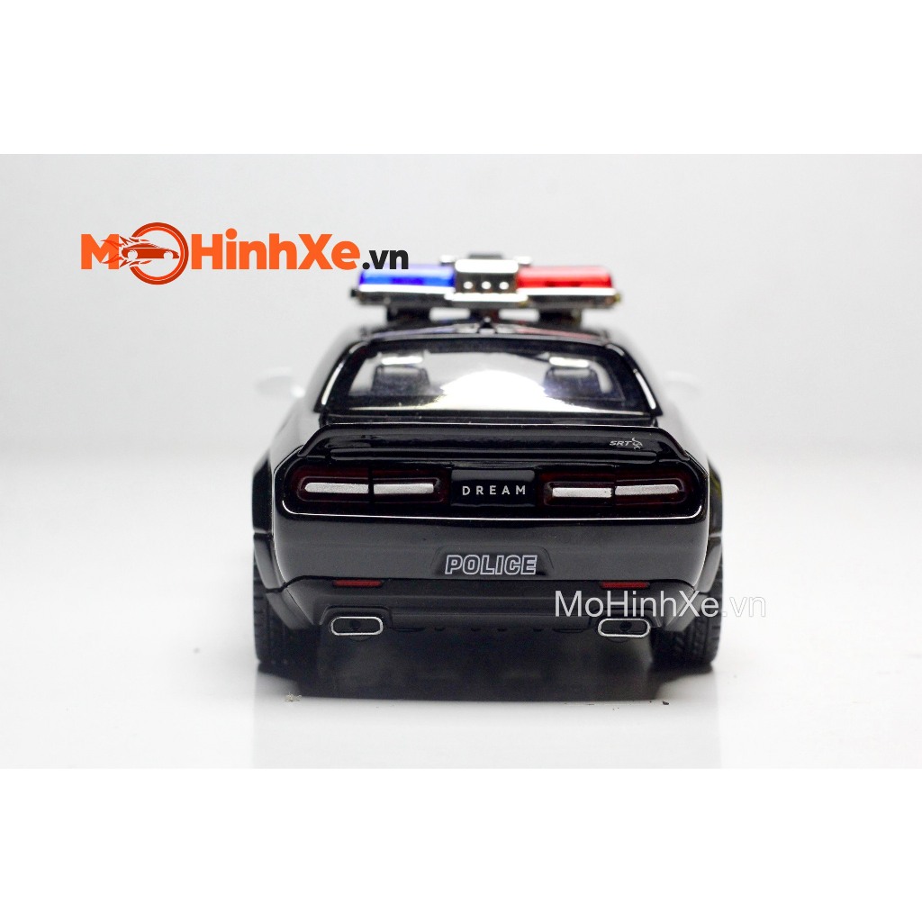 MÔ HÌNH XE DODGE CHALLENGER SRT HELLCAT POLICE 1:32 DOUBLE HORSES