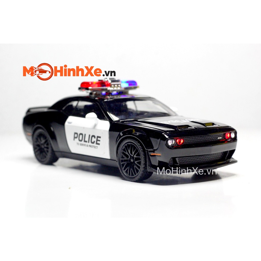 MÔ HÌNH XE DODGE CHALLENGER SRT HELLCAT POLICE 1:32 DOUBLE HORSES