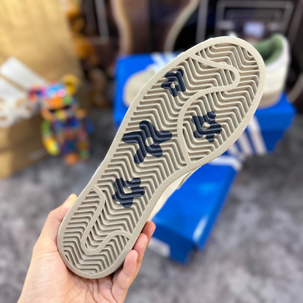 Giày Thể Thao Adidas x Nagaba Superstar Crem,Sò Xanh Cốm Mới
