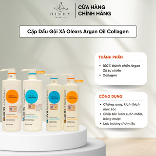 Cặp Dầu Gội Xả Olexrs Argan Oil Collage