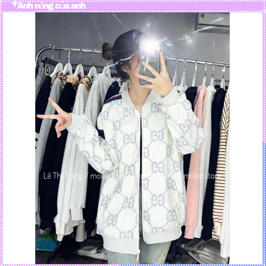 Áo khoác bomber nữ form dáng rộng chất mềm mịn mẫu mới hothit