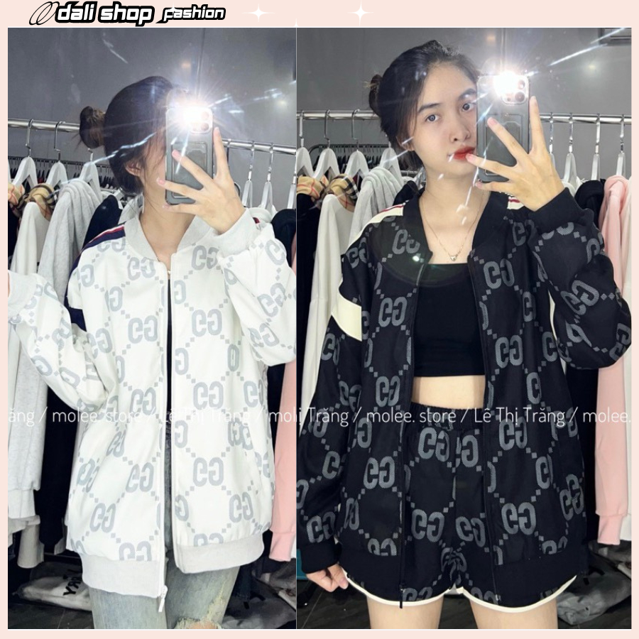 Áo khoác bomber nữ chất POLY mẫu mới cực hot, áo khoác thu đông duyên dáng trẻ trung