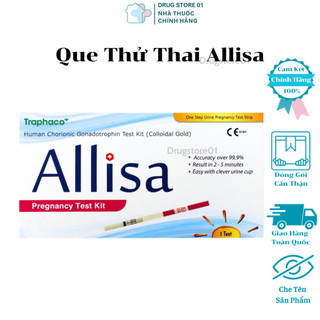 Que thử thai nhanh HCG Allisa Pregnancy Test Kit Traphaco
