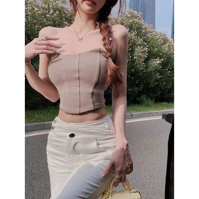 🍒🍒🍒🍒🍒🍒ÁO THUN ỐNG CÚP NGỰC CHÍP THÂN TÀ BÀU KIỂU  LYIE CHẤT BORIP ĐỦ MÀU LYIE